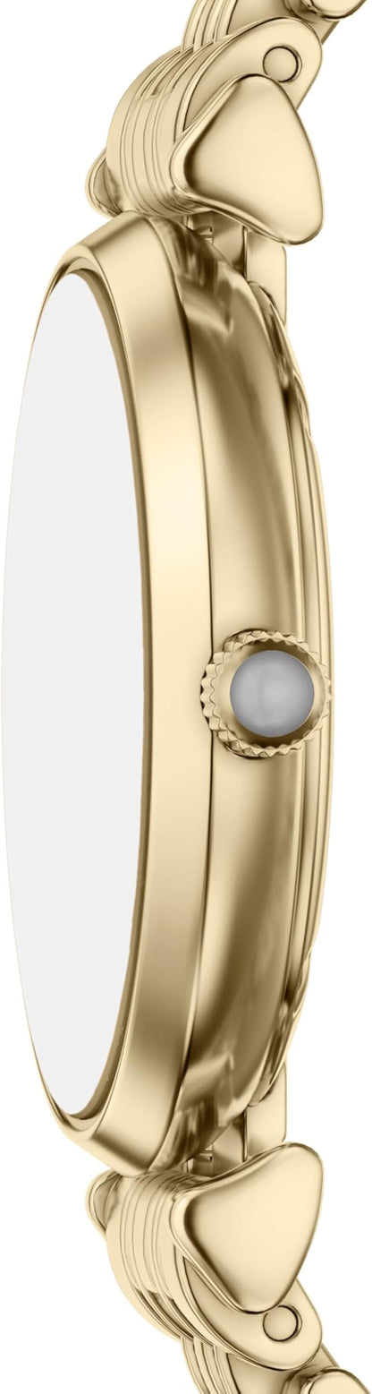 Emporio Armani 32mm Ladies Gianni T-Bar Yellow Gold Tone Bracelet Watch