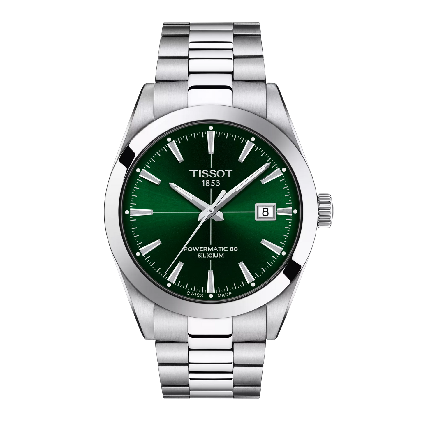 Tissot 40mm Automatic Gentleman, Green & Date Dial, Gents Bracelet Watch