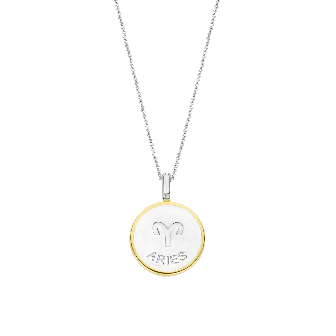 Ti Sento - Zodiac Aries Mother of Pearl Necklace 6826AR