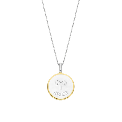 Ti Sento - Zodiac Aries Mother of Pearl Necklace 6826AR