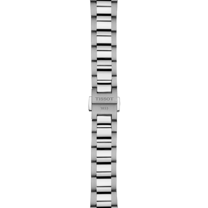 Tissot 34mm Silver PR100, Ice Blue & Date Dial, Ladies Bracelet Watch