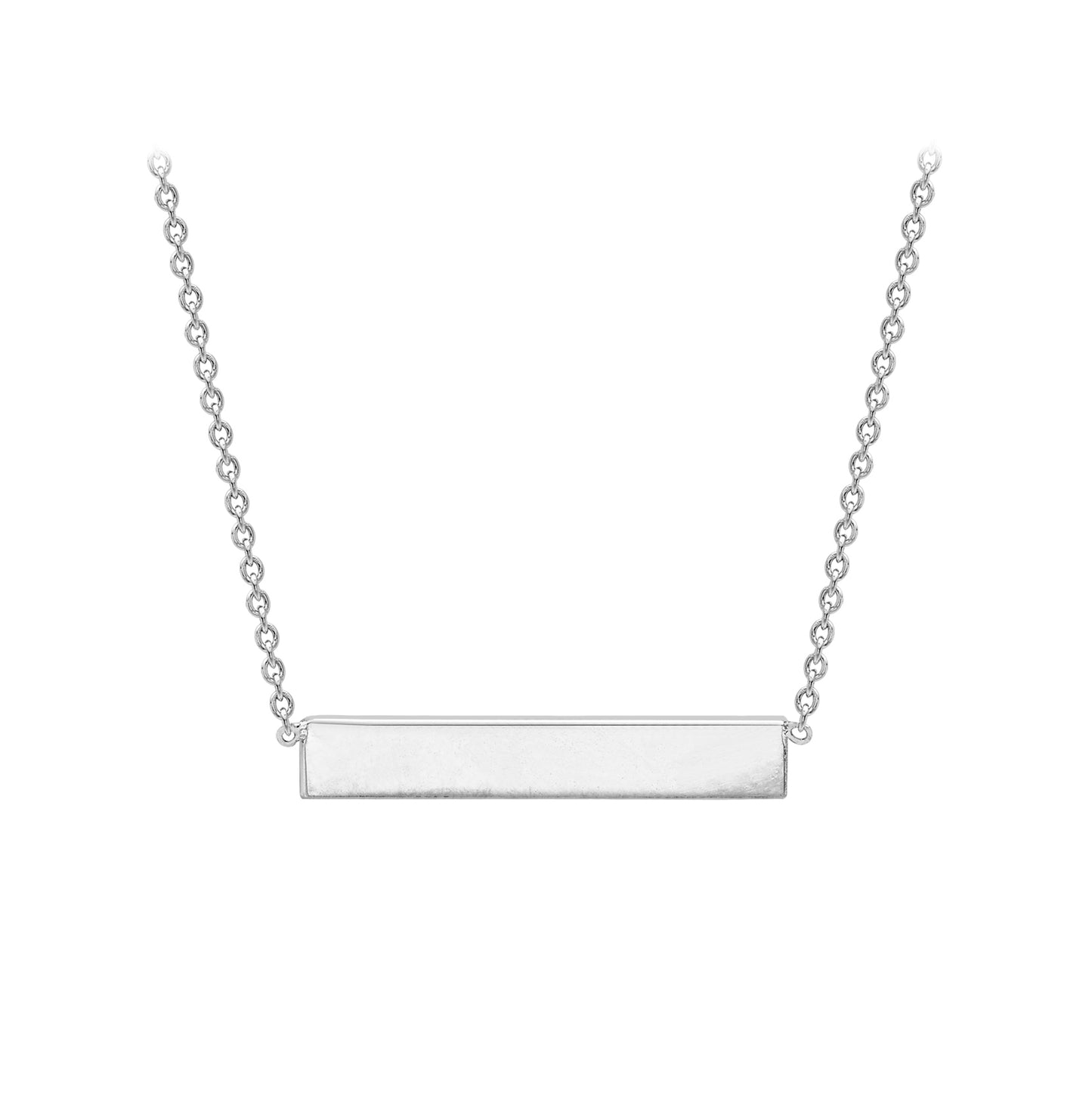 Sterling Silver Horizontal Personalising Necklace