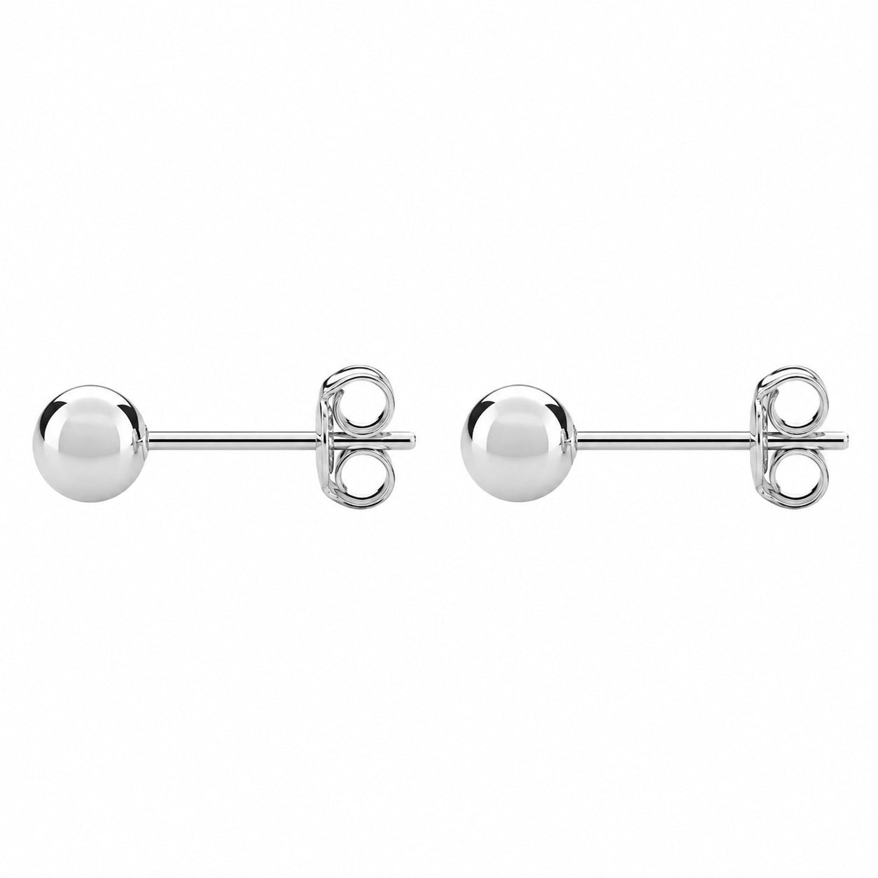 Sterling Silver Classic 6mm Ball Stud Earrings