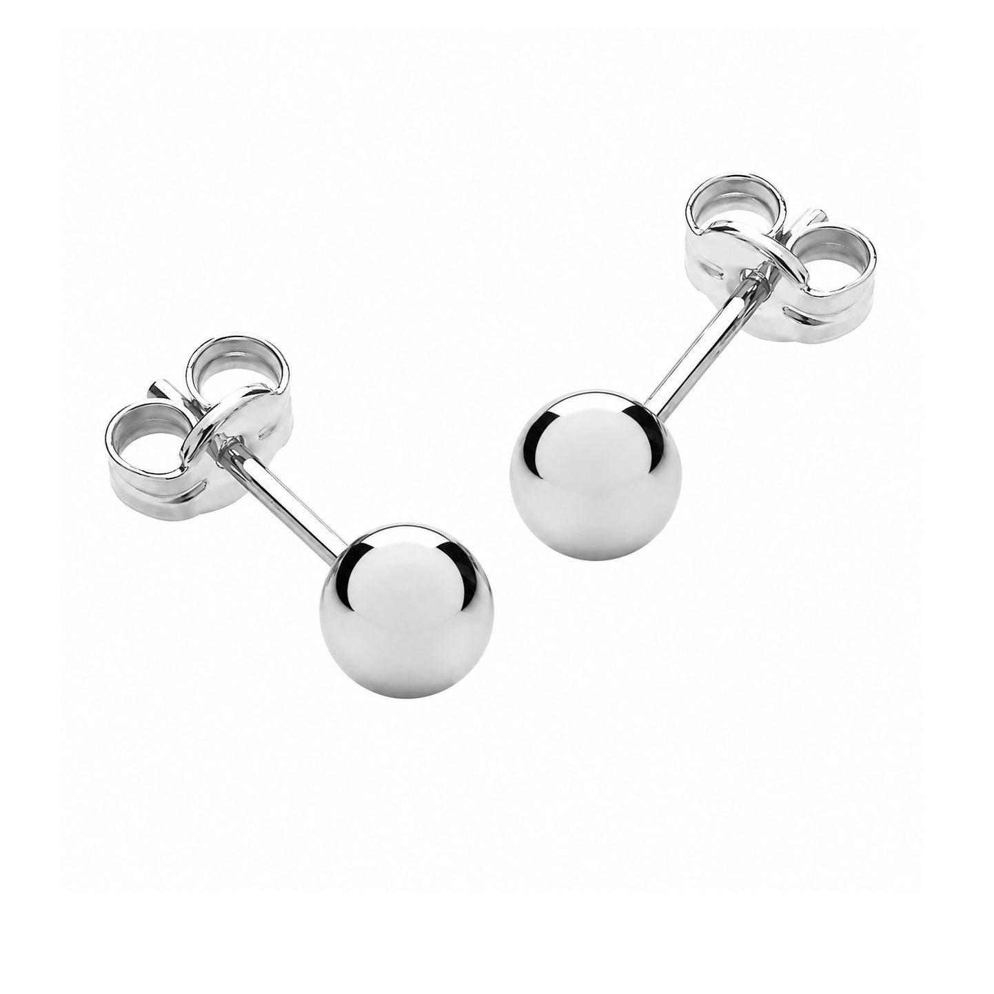 Sterling Silver Classic 6mm Ball Stud Earrings