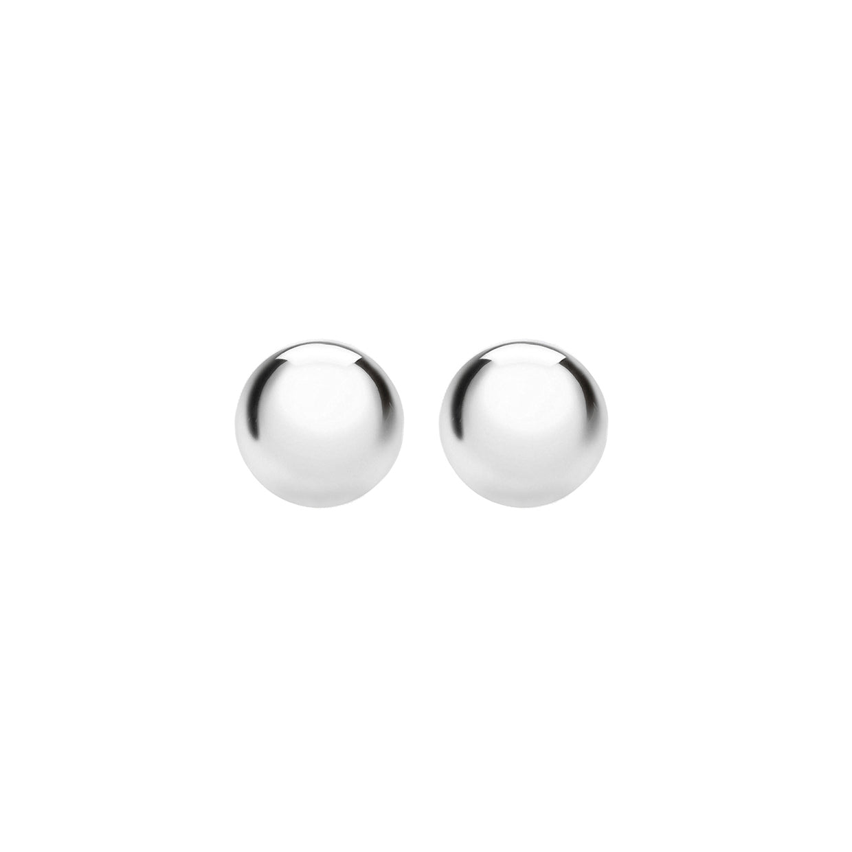 Sterling Silver 5mm Polished Ball Stud Earrings