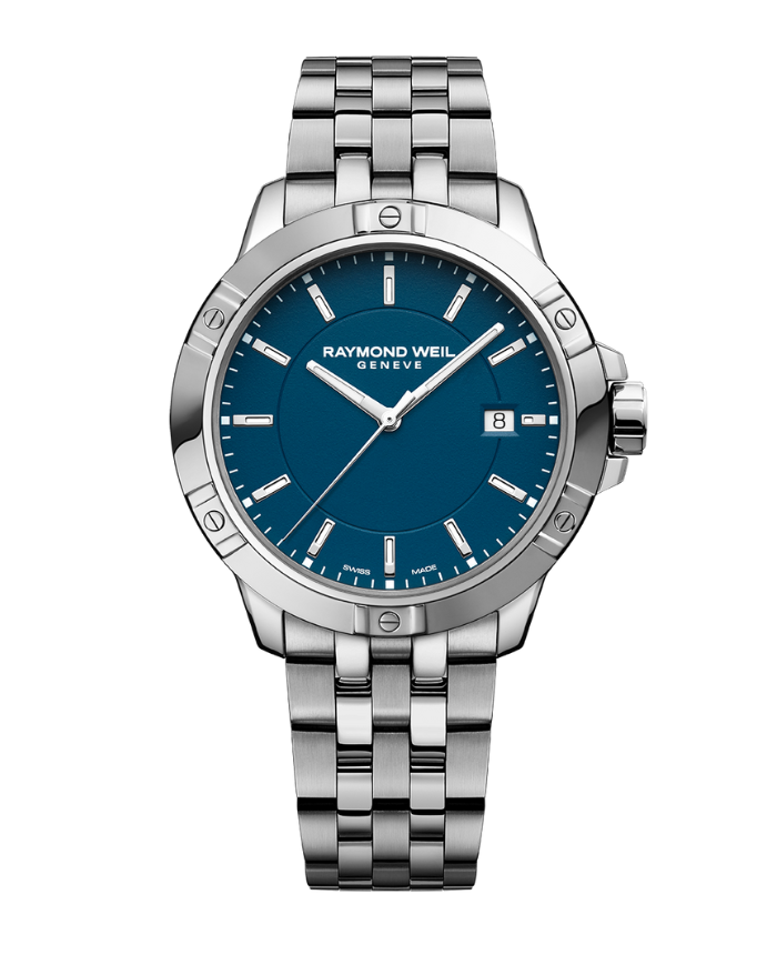 Raymond Weil 41mm Tango Blue Dial Stainless Steel Bracelet Watch