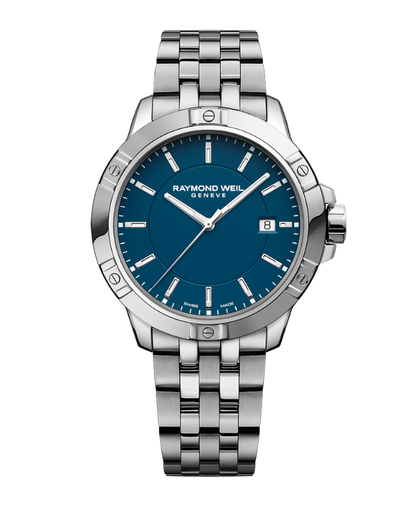 Raymond Weil 41mm Tango Blue Dial Stainless Steel Bracelet Watch