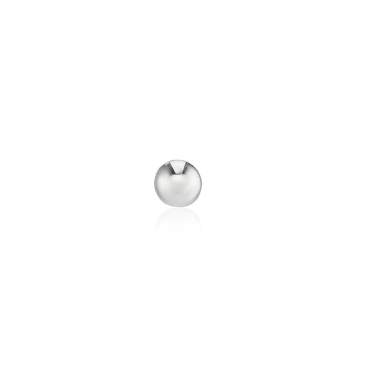 9ct White Gold Single Ball Stud Earring