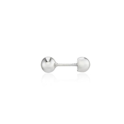 9ct White Gold Single Ball Stud Earring