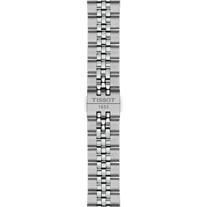 Tissot 40mm Silver Automatic Ballade, Blue Fluted Dial & Bezel, Gents Bracelet Watch