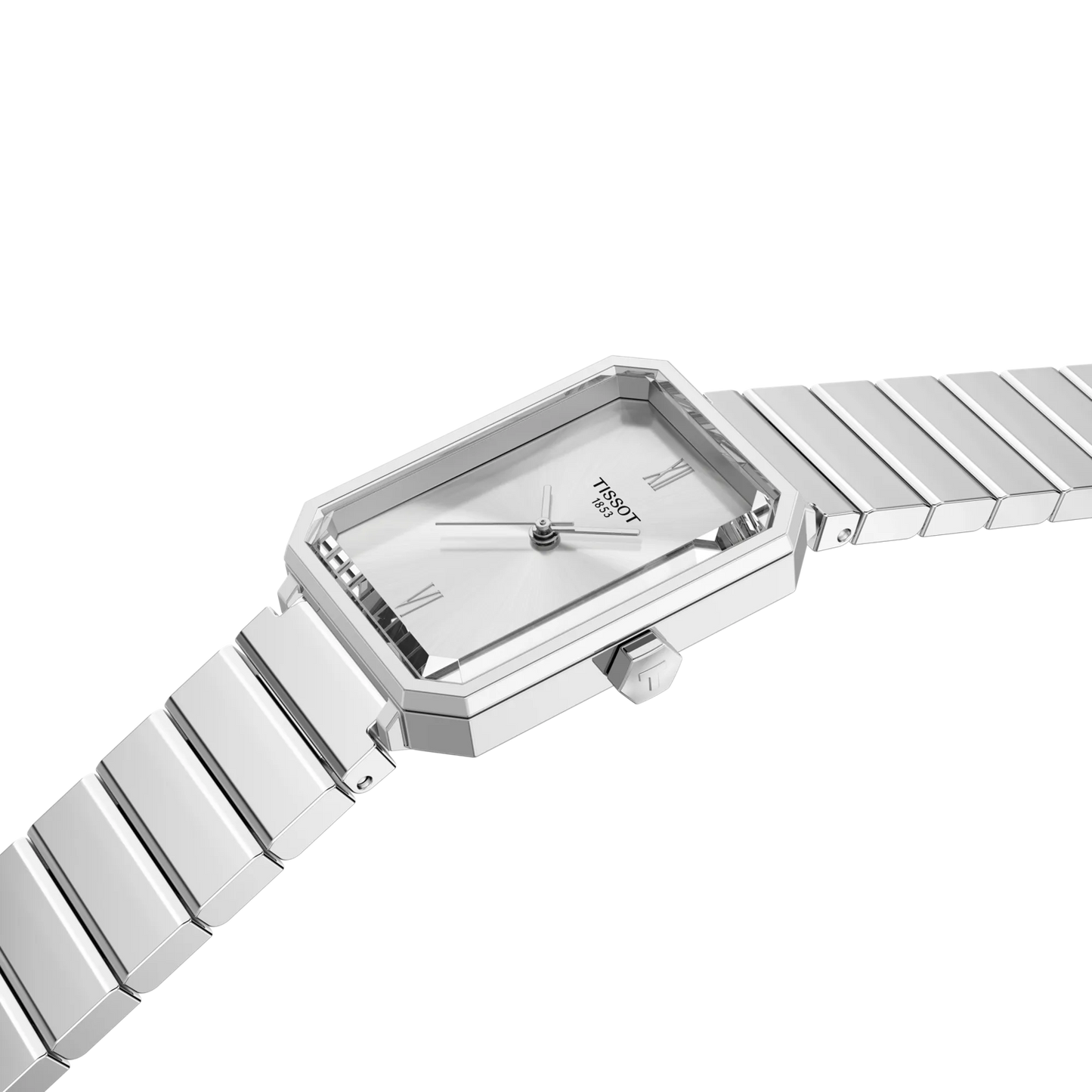 Tissot 30mm Silver SRV, Silver Minimalist Dial, Ladies Bracelet Watch