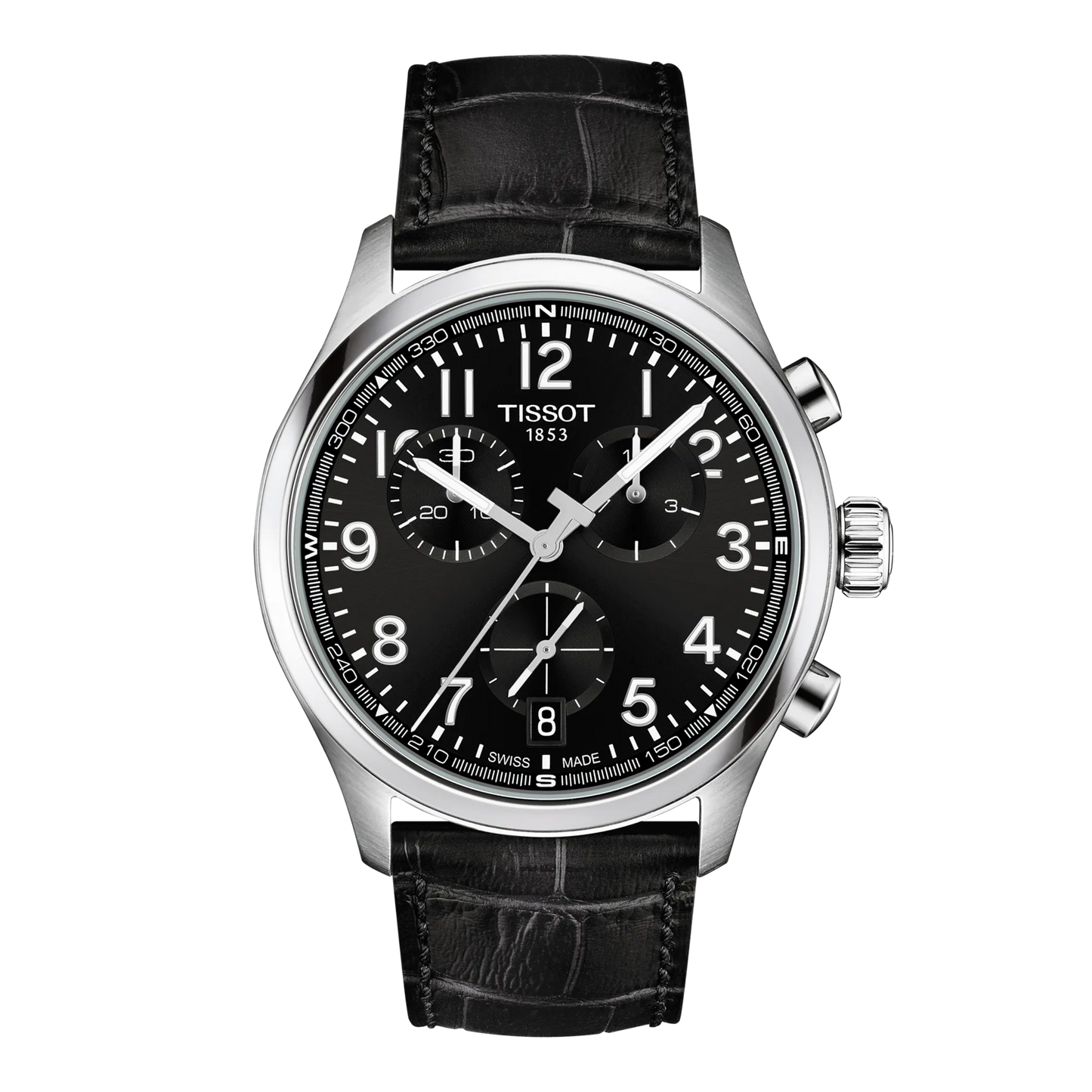 Tissot 42mm Chrono L, Black Chronograph, Gents Bracelet Watch