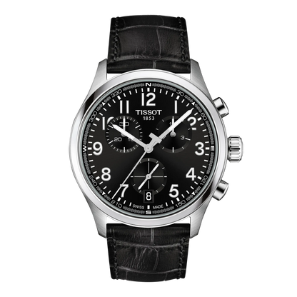 Tissot 42mm Chrono L, Black Chronograph, Gents Bracelet Watch