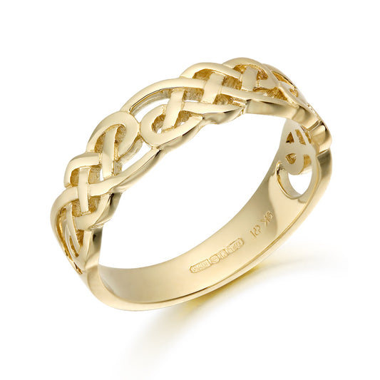 9ct Yellow Gold Celtic Knot Ring