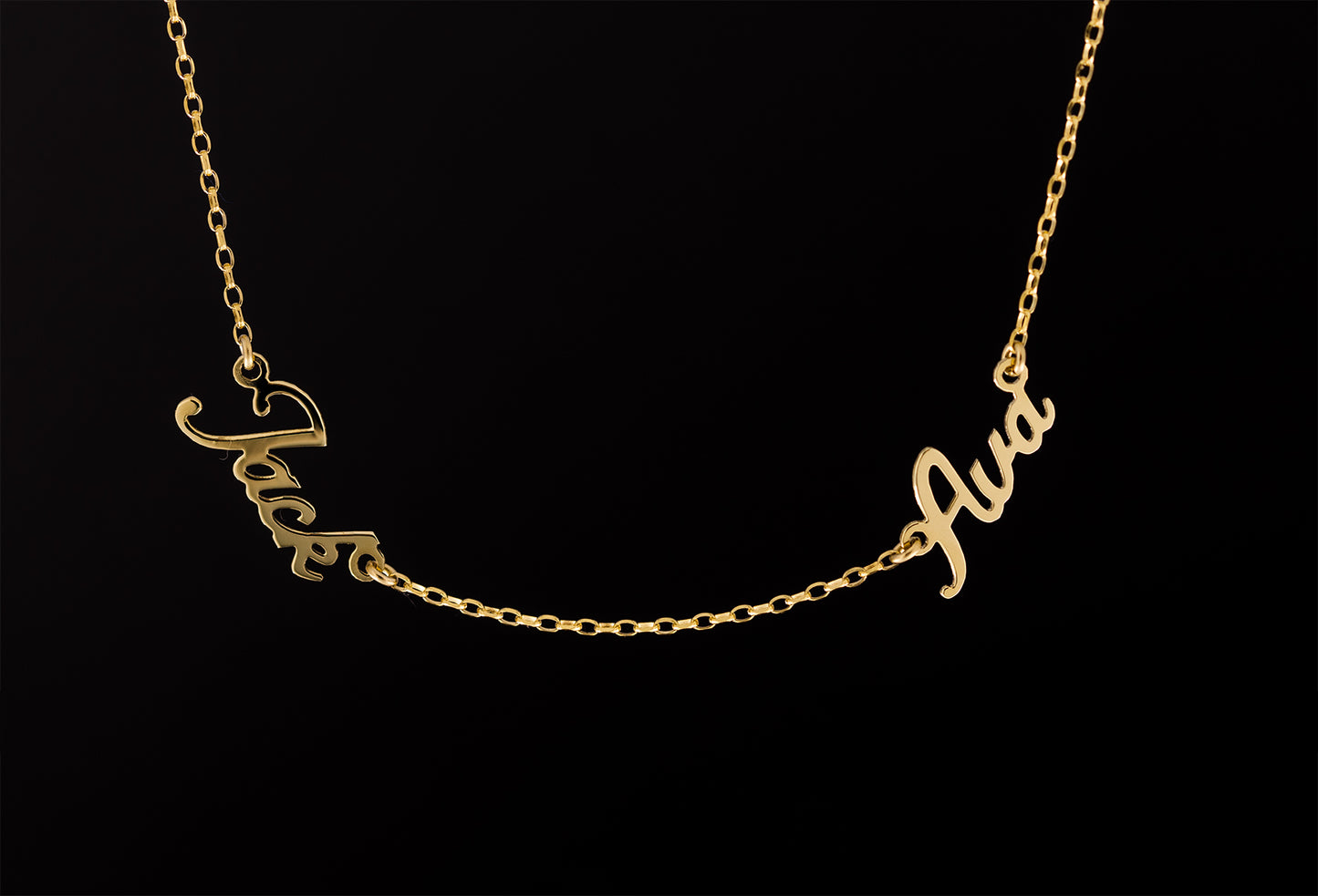 Personalised Name Necklace In Material of Choice | Multiple Names