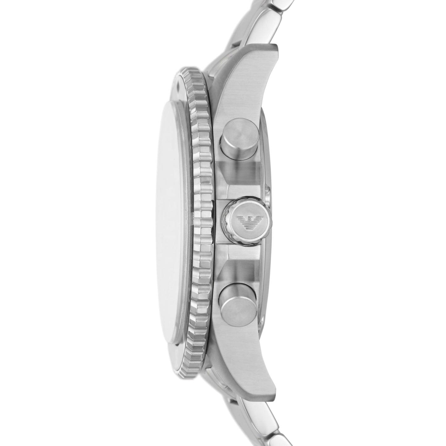 Emporio Armani 42mm Diver Chronographic Black Steel Watch