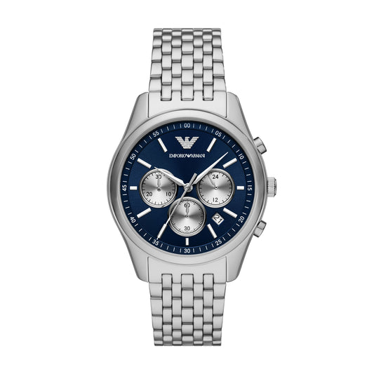 Emporio Armani 41mm Antonio Chronograph Stainless Steel Quartz Watch