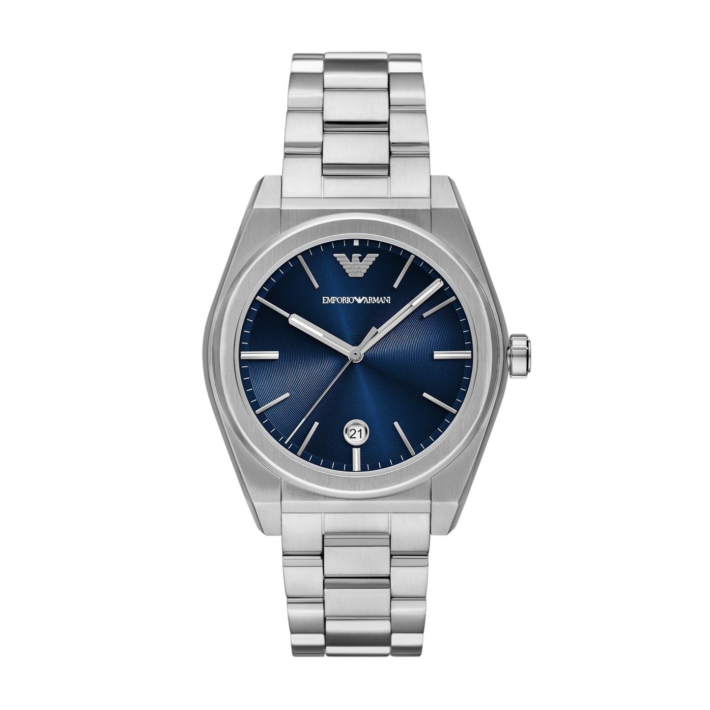 Emporio Armani 41mm Federico Blue Dial Stainless Steel Bracelet Watch