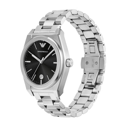 Emporio Armani 41mm Federico Date Stainless Steel Watch