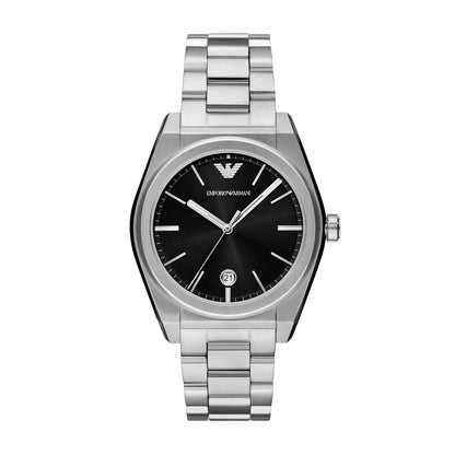 Emporio Armani 41mm Federico Date Stainless Steel Watch