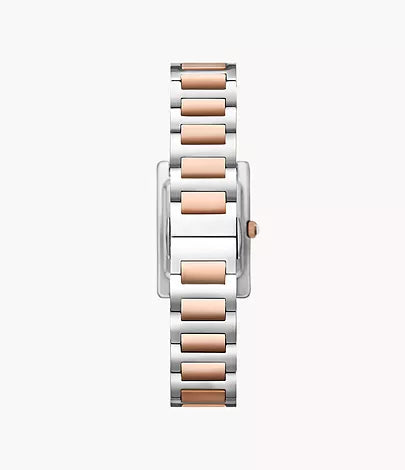 Emporio Armani 32mm Ladies Genni Two Tone Rose Gold & Silver Bracelet Watch