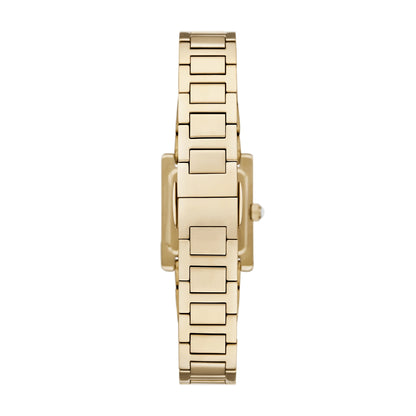 Emporio Armani 32mm Ladies Genni Gold Plated & CZ Bracelet Watch