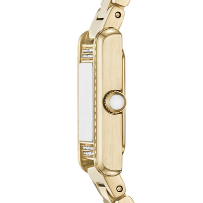Emporio Armani 32mm Ladies Genni Gold Plated & CZ Bracelet Watch