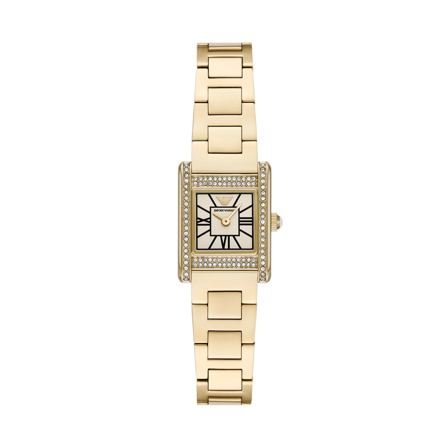Emporio Armani 32mm Ladies Genni Gold Plated & CZ Bracelet Watch