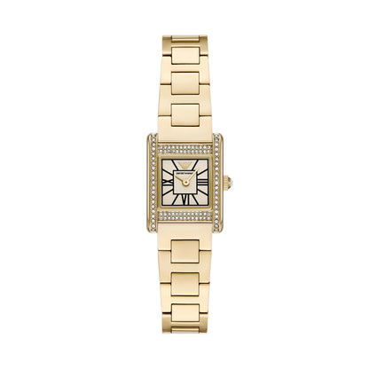 Emporio Armani 32mm Ladies Genni Gold Plated & CZ Bracelet Watch