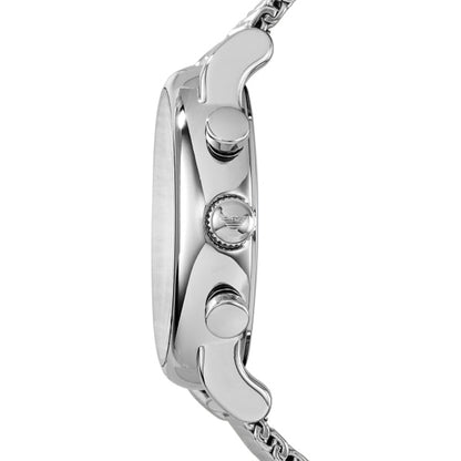 Emporio Armani 46mm Luigi Black Dial Stainless Steel Mesh Watch