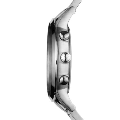 Emporio Armani 43mm Renato Chronographic Black Dial Stainless Steel Watch