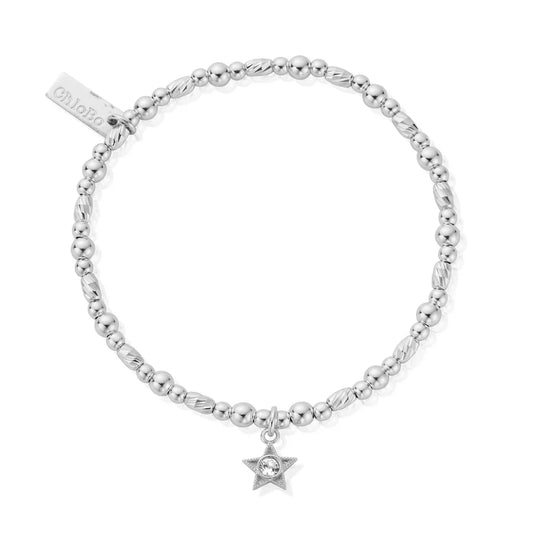 ChloBo Sterling Silver April Birthstone Bracelet