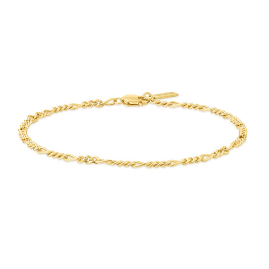 Ania Haie Yellow Gold Plate Filia Curb Chain Bracelet