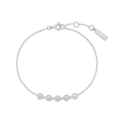Ania Haie Sterling Silver CZ Pavé Multi Beaded Bracelet