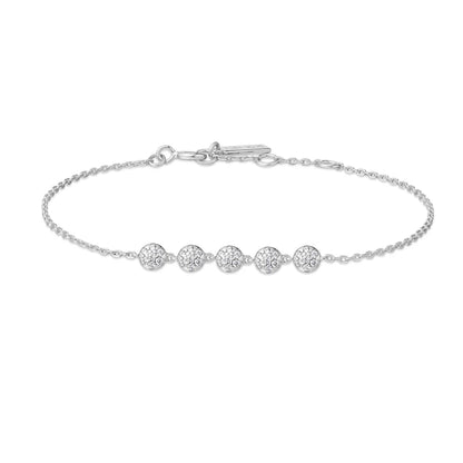 Ania Haie Sterling Silver CZ Pavé Multi Beaded Bracelet