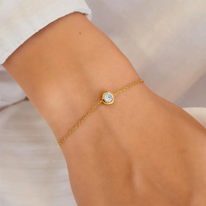 Ania Haie Yellow Gold Plate Just You Solitaire Bracelet