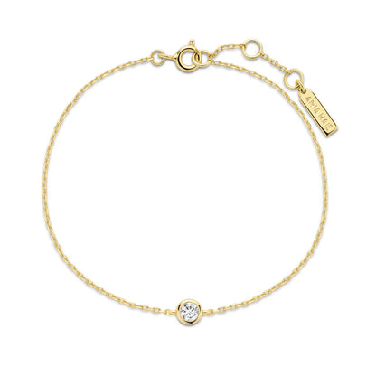Ania Haie Yellow Gold Plate Just You Solitaire Bracelet