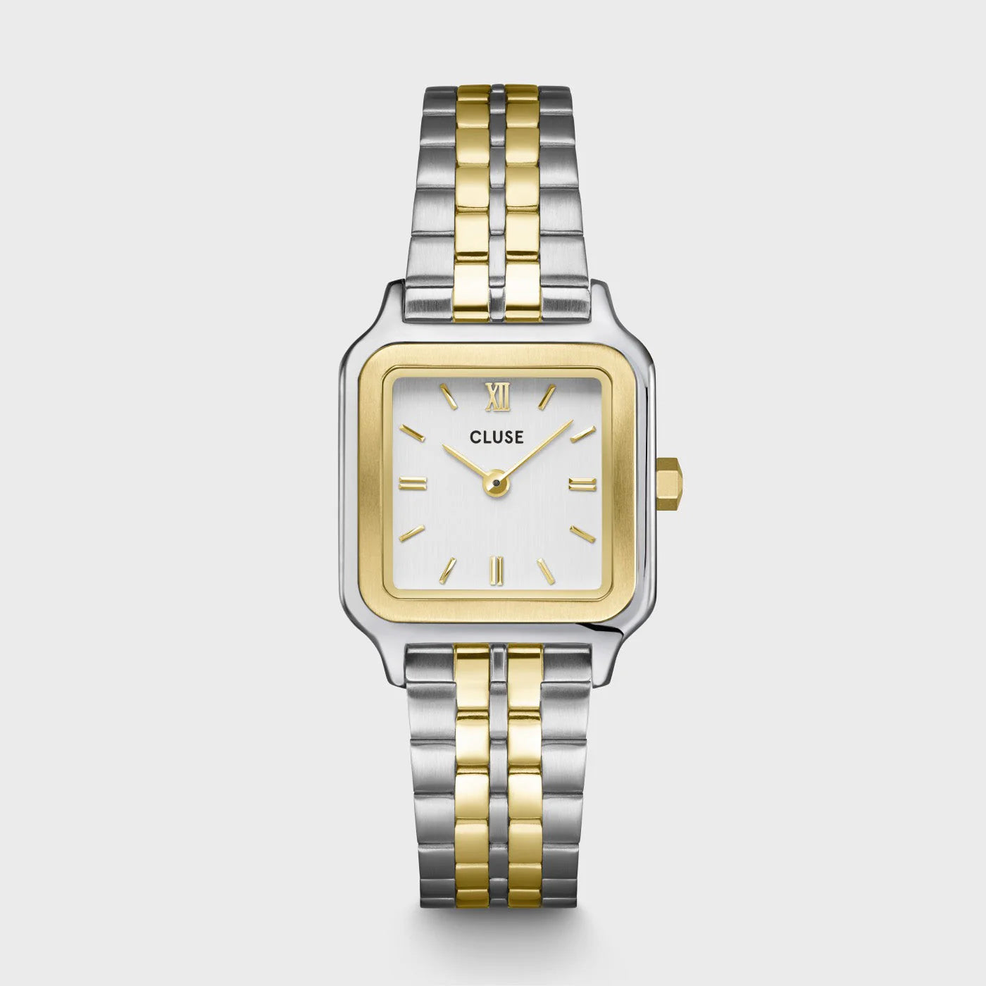 Cluse 24mm Gracieuse Petite White Dial Two-Tone & Double Snake Bracelet Gift Box
