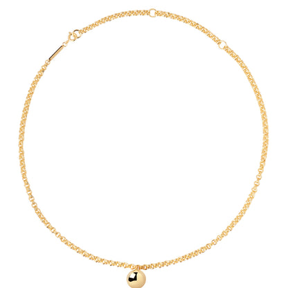 PDPAOLA Yellow Gold Plated Super Future Chain Necklace