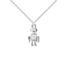Load image into Gallery viewer, PDPAOLA Sterling Silver Robert CZ Necklace