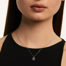 Load image into Gallery viewer, PDPAOLA Sterling Silver CZ Mini &#39;S&#39; Initial Necklace