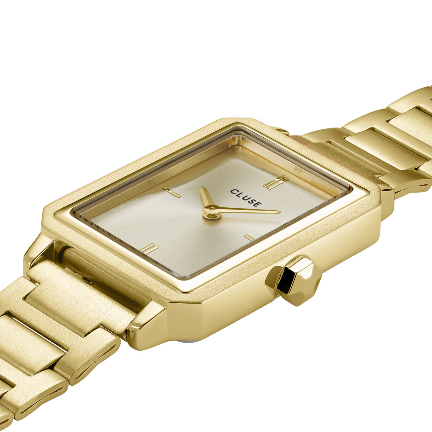Cluse 30mm Fluette All Gold Toned Steel Link Watch