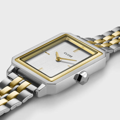 Cluse 30mm Fluette Duo Gold Toned Steel Link Watch