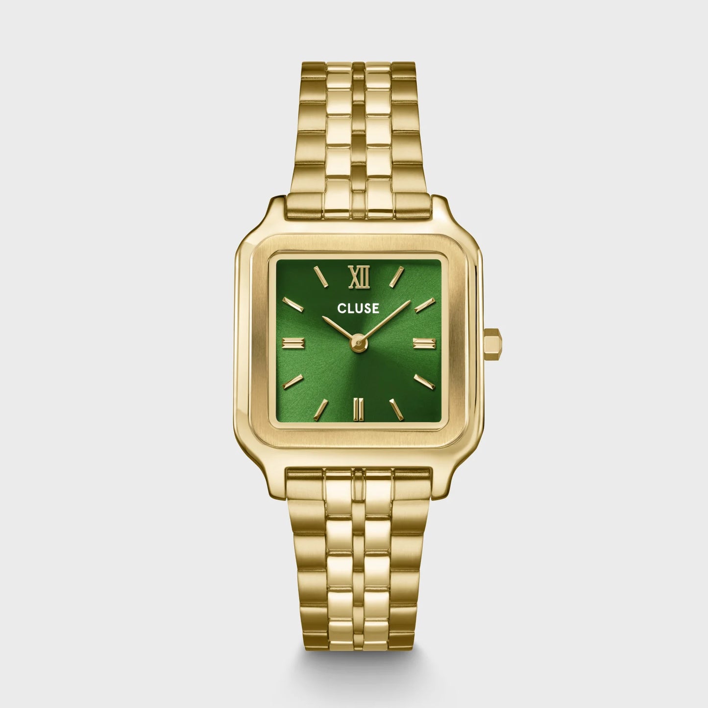 Cluse 28mm Gracieuse Gold and Green Bracelet Watch