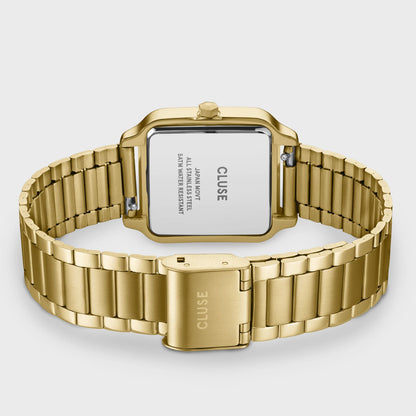 Cluse 28mm Gracieuse Yellow Gold Sunray Dial Bracelet Watch