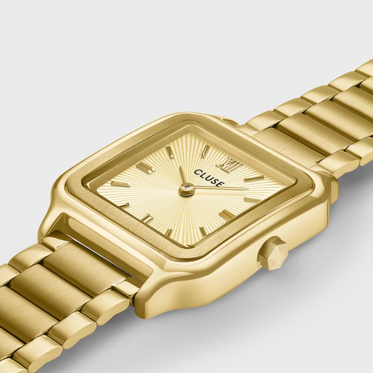 Cluse 28mm Gracieuse Yellow Gold Sunray Dial Bracelet Watch