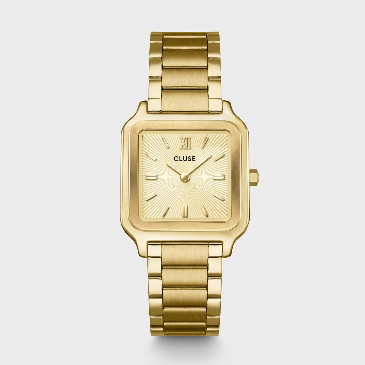 Cluse 28mm Gracieuse Yellow Gold Sunray Dial Bracelet Watch