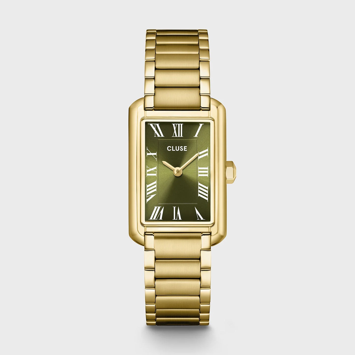 Cluse 21mm Belisenna Olive Dial & Yellow Gold Colour Steel Bracelet Watch