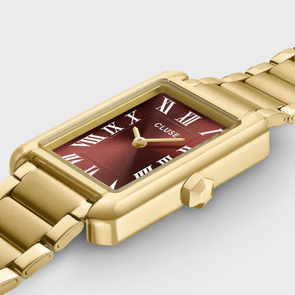 Cluse 21mm Belisenna Mocha Dial & Yellow Gold Colour Steel Bracelet Watch