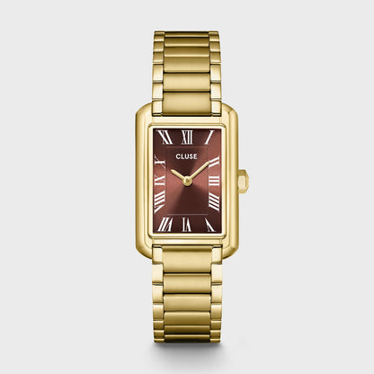 Cluse 21mm Belisenna Mocha Dial & Yellow Gold Colour Steel Bracelet Watch